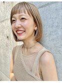 ハイトーンボブ/ベージュボブ