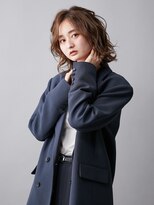 ヘアーカッティングガーデン ジャック モアザン 松山店&nbsp;リッジカール/ミディアムレイヤー［松山市駅/白髪ぼかし］