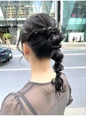ヘアセット 結婚式ヘアセット 結婚式ヘア お呼ばれヘア 網下ろし