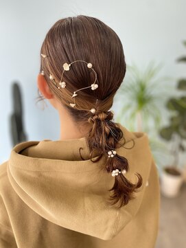 イコイ(ikoi) 【YKR】ミディアムヘア×編みおろしアレンジ