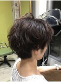 ゆるつやパーマボブ