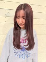 ルノン シェリー(LUNON cheliy) レイヤーカット/ピンクベージュ/ブリーチカラー