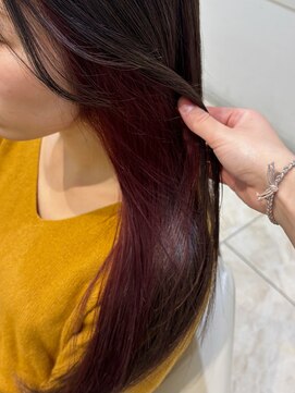 ケンジ 平塚 アネッタ(KENJE annetta) 《インナーカラー》ワインレッド