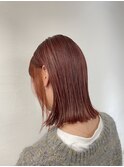 ローズブラウン×イメチェン外ハネボブ