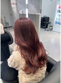 ブリーチなしでできる☆チェリーピンクブラウン☆