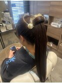 卒業式ヘアセット