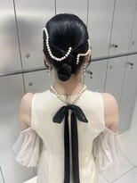 【新宿駅/新宿三丁目/ヘアセット/タイトシニヨン】
