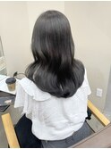 オリーブグレージュ/透明感カラー/暗髪/ブリーチなし/名古屋/栄