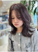 韓国風くびれヘア×暗髪透明感