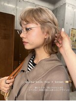 ウィット(wit)&nbsp;ルーツカラー/ ホワイトミルクティー×ブラウン