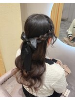 クラン 北新地店(Clan) あみこみハーフアップ/北新地ヘアセット