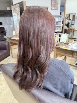 トップスタイル リッチ 艶めく深みピンクで魅せる春髪