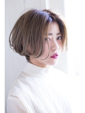 イロドリ ヘアーデザイン(IRODORI hair design) IRODORI  wカラー×前下がりボブ  【西尾一寛】