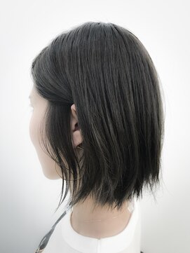 ブランチ(branch) お客様フォト＊グレイアッシュ＊切りっぱなしボブ(20代後半女性)