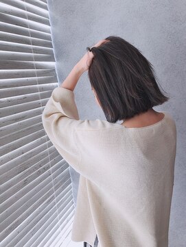 ヘアサロンエムフィス 池袋東口(HAIR SALON M Fe's) 外ハネボブ/アッシュブラウン/ネオウルフ/デザインカラー