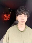 波巻きパーマ