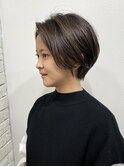 ショートボブ/大人巻き/ぷつっとボブ/ナチュラルモード/銀座駅