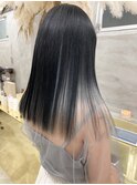 ハイトーンインナーカラーホワイトシルバーフェイスフレーミング