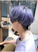 ラベンダーグレー×マッシュ