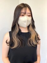 ツキ 横浜店(tuki)&nbsp;インナーカラーイヤリングカラーブリーチ髪質改善トリートメント