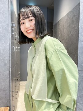 アルバム 銀座(ALBUM GINZA) 外ハネミディ_ショコラアッシュヘルシースタイル_79124