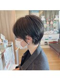 斜めバング/グレージュカラー/シルキーベージュ/自由が丘
