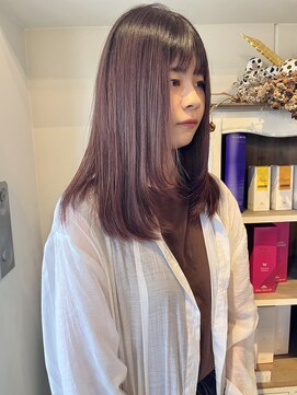 ヘアーデザイン シュシュ(hair design Chou Chou by Yone) ダブルカラー/ピンクブラウン/レッドブラウン