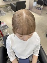 ペレ 栄店(PELE) 前髪/マチルダボブ/ピンクベージュ/インナーグレージュ/栄