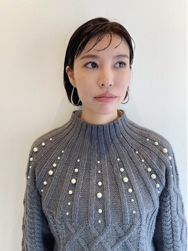 ヌーフェム(nuu fem) ミニボブダークブラウンアッシュグレー代官山渋谷ショート