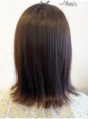 20代30代40代髪質改善カラーオリーブアッシュロブヘアー透明感