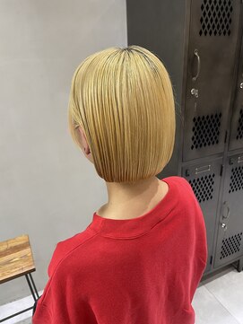 フェリア 松山(Feria) 【Feria松山】イエローベージュ×ミニボブ‐相原愛梨‐