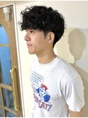メンズ　海外スタイル　プードルパーマ
