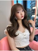 韓国ヘア/顔まわりカット/前髪あり/顔まわりカット/くびれヘア