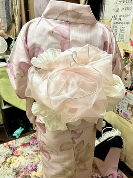 ヘアセットアップス(UP's) 浴衣着付け兵児帯アレンジ★ボリューミーで華やかで可愛い♪