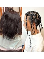 ガルボヘアー 桟橋店(garbo hair)&nbsp;ブレイズヘア 特殊セット 地毛 イベントセット メンズ