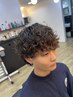 『人気no.3』波巻き、スパイラルパーマ+カット+眉カット+ヘッドスパ