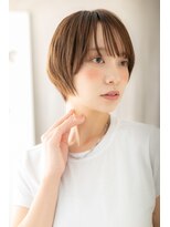 カバーヘア イヴ 戸頭店(COVER HAIR EVE)&nbsp;ミルクティーカラー小顔補正カット丸みショートZ戸頭30代40代