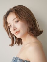 ワン 川崎(ONE)&nbsp;オリーブベージュ/ウェットヘア /レイヤーカット /川崎