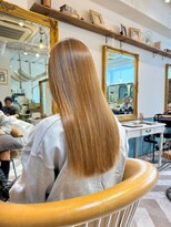 ロンドアベニール 北千住(Lond avenir)&nbsp;ブリーチなしチェリーブラウン髪質改善縮毛矯正酸性ストレート