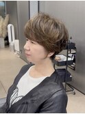 40代50代60代白髪マッシュショートボブ大人美人くびれ髪質改善