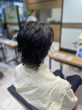 ケンジ 南林間(KENJE) メンズウルフ×ツイストパーマ 【南林間駅】