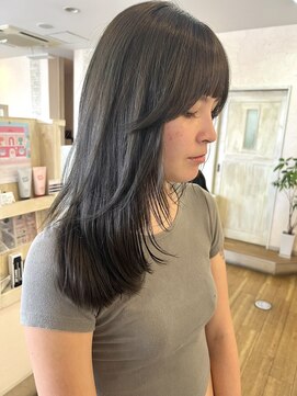 スウィートハンズ 具志川店(Sweet Hands) レイヤーカット＊オリーブカラー