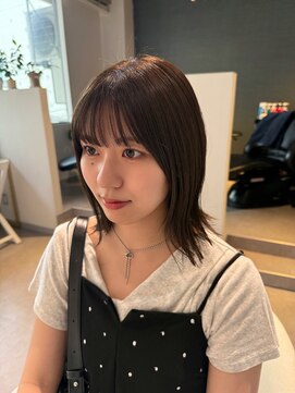 アム(amu) 前髪カット/ボブカット/ブラウンカラー/透明感カラー