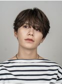 シースルーラウンドマッシュニュアンスフェザーパーマ