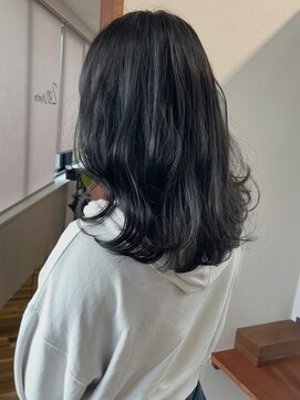 ブリーチなしダブルカラーディープグレー