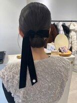 ビューバイネオリーブ 用賀店(Beau'r by neolive)&nbsp;くびれヘア縮毛矯正アプリコットオレンジ夏ハイライト《用賀》