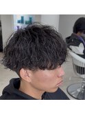 三重桑名波巻きパーマ/波巻きスパイラル/メンズパーマ