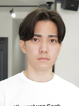 ログ(LOG) センターパート ニュアンスパーマ メンズパーマ 高松