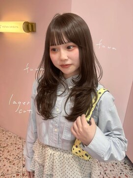 ボタン シブヤ(VOTAN SHIBUYA) ふわっとレイヤー♪透明感あるヘーゼルベージュ♪