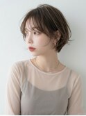 大人可愛い30代40代50代小顔マッシュショート丸みショート
